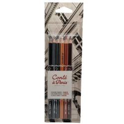 Pochette de 6 Crayons Esquisse Conté à Paris