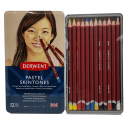 Boite Crayons Pastel Skintones - Derwent X12