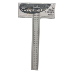 Té fixe transparent 30cm - Graph'it
