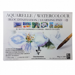Bloc D'initiation N°1 Aquarelle - Clairefontaine