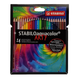 Pochette de 24 crayons aquarellable - Stabiloaquacolor