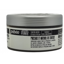 Savon noir nettoyant pinceaux et matériel de l'artiste - Pébéo