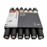 Marqueur Promarker assortiment de 6 tons Chair - Winsor & Newton