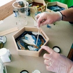 Kit Résine sur plateaux par Pascale Loquet