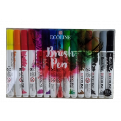 Pochette de 15 brush pens aquarelle Ecoline