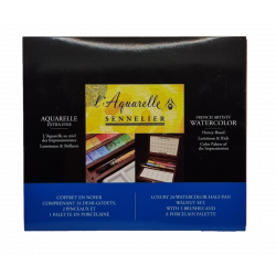 Coffret bois aquarelle extra-fine - Sennelier