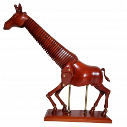 Girafe en bois articulée 50 cm