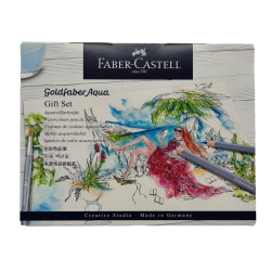 Coffret de 12 crayons de couleur aquarellables Goldfaber Aqua + accessoires - Faber-Castell