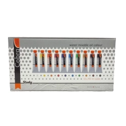 Coffret de 10 tubes de peinture à l'huile diluable à l'eau - Cobra Study 40ml