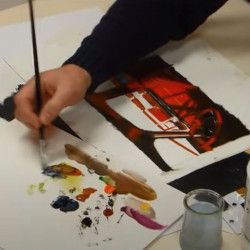 Comment faire un glacis sur peinture acrylique ?