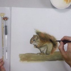 Peindre le pelage d'animaux à l'huile