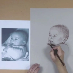 Dessiner le visage d'un bébé