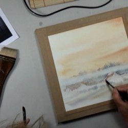 Des ciels changeants à l'Aquarelle : Un ciel d'Automne