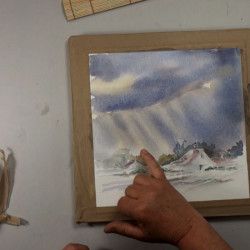 Des ciels changeants à l'Aquarelle : l'Hiver !