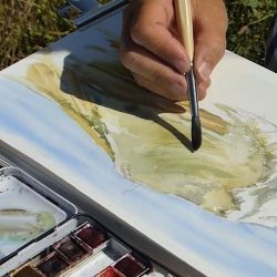 Carnet de voyage à l'aquarelle : Le cap Blanc-nez !