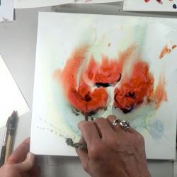 Dessiner des coquelicots à l'Aquarelle