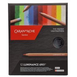 Crayons Luminance Caran d'Ache x12