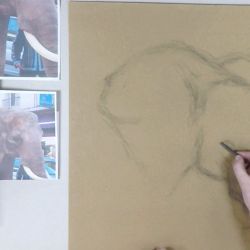 Un éléphant au pastel Séquence 01