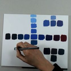 Découverte des couleurs à l'Acrylique : Le Bleu