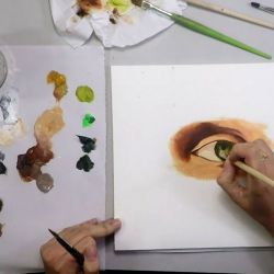 Comment peindre un oeil à l'acrylique ?