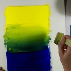 Un dégradé à l'acrylique