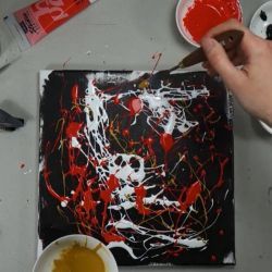 Découvrir la Technique du Dripping à l'Acrylique