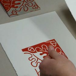 Linogravure application simple