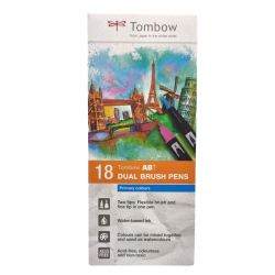 Coffret de 18 Feutres double pointe Tons tandard - Tombow ABT