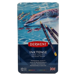 Coffret de 12 crayons aquarellable Inktense - Derwent