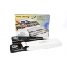 Boite métal aquarelle extra-fine 24 demi-godets - Daniel Smith