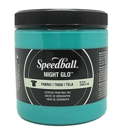 Encre Sérigraphie phosphorescente pour tissus 236ml - Speedball