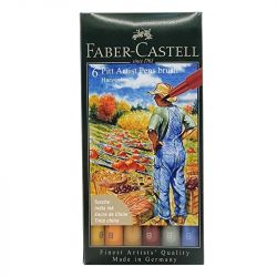 Pochette 6 feutres Pitt Harvest - Faber Castel
