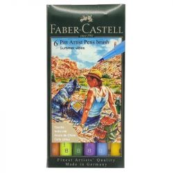 Pochette 6 feutres Pitt Summer vibes - Faber Castel