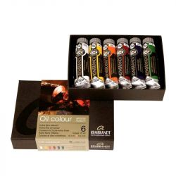 Set de 6 peintures à l'huile Extra Fine Rembrandt 15ml - Talens