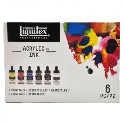 Coffret de 6 Encres Acrylic Ink Liquitex - Classiques