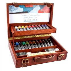 Coffret en bois luxe Huile Extra Fine 22 x 40ml - Sennelier