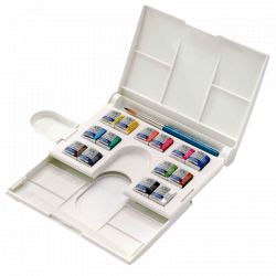 Boîte aquarelle extra-fine Compact 14 1/2 godets - Winsor & Newton