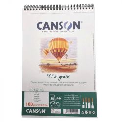 Bloc spirale C à grain Dessin, 180 g