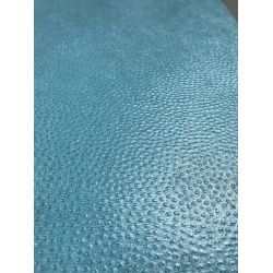 Papier simili-cuir Reptile Bleu Canard