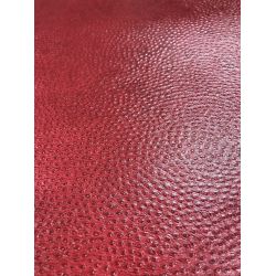 Papier simili-cuir Reptile Cerise