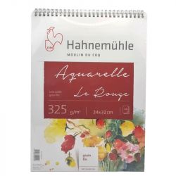 Bloc aquarelle spiralé Le Rouge 325G- Hahnemühle