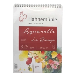 Bloc aquarelle spiralé Le Rouge 325G- Hahnemühle