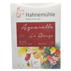 Bloc aquarelle encollé Le Rouge 325g - Hahnemühle