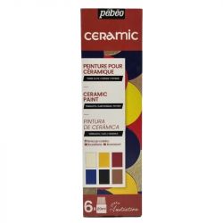 Coffret de 6 couleurs découverte Ceramic - Pébéo