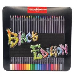 Crayons de couleurs Black Edition x24 - Faber-Castell
