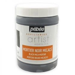 Mortier Noir Micacé 250 ml - Pébéo