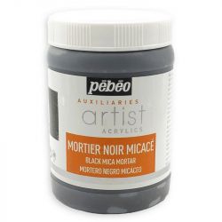 Mortier Noir Micacé, 250 ml, Pébéo