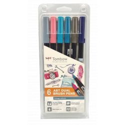 Pochette de 6 Feutres Vintage double pointe Tombow - ABT