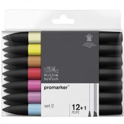 Marqueur Promarker assortiment de 12 marqueurs Set 2 - Winsor & Newton