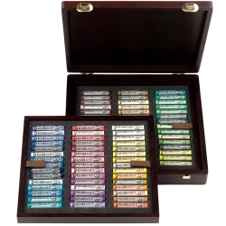 Coffret bois de 90 Pastels secs Rembrandt - Paysage